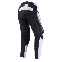 KENNY RACING SPODNIE CROSS/ENDURO MODEL TRACK FOCUS BLACK/WHITE KOLOR CZARNY/BIAŁY/SZARY ROZMIAR 30