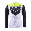 KENNY RACING WYPRZEDAŻ KOSZULKA CROSS/ENDURO MODEL PERFORMANCE STONE WHITE KOLOR SZARY/CZARNY/ŻÓŁTY ROZMIAR M