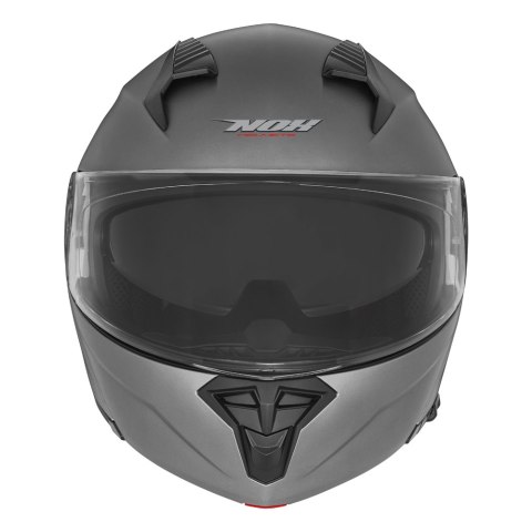 NOX KASK SZCZĘKOWY (FLIP-UP) Z BLENDĄ N968 KOLOR TYTANOWY MAT ROZMIAR XL NOX KASK SZCZĘKOWY (FLIP-UP) Z BLENDĄ N968 KOLOR TYTANOWY MAT ROZMIAR XL