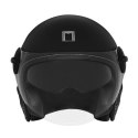 NOX PREMIUM KASK OTWARTY JET HERITAGE LEATHER KOLOR CZARNY MAT/CZARNY ROZMIAR S