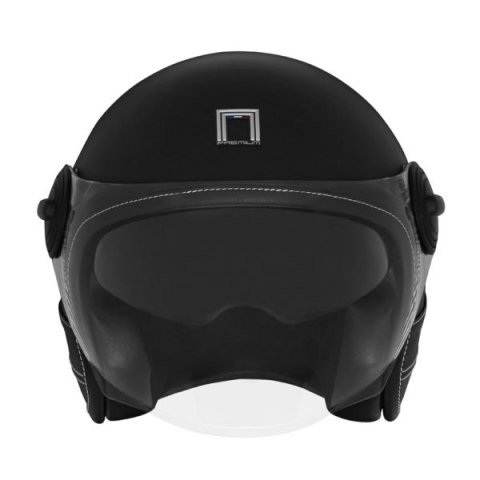 NOX PREMIUM KASK OTWARTY JET HERITAGE LEATHER KOLOR CZARNY MAT/CZARNY ROZMIAR S NOX PREMIUM KASK OTWARTY JET HERITAGE LEATHER KOLOR CZARNY MAT/CZARNY ROZMIAR S