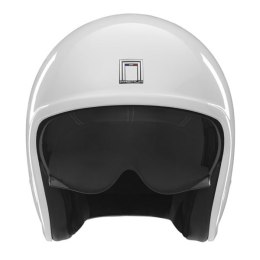 NOX PREMIUM KASK OTWARTY JET NEXT SOLID KOLOR BIAŁY POŁYSK ROZMIAR L (CIEMNA BLENDA)