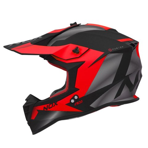 NOX PROMOCJA KASK CROSS / OFFROAD N633 FUSION KOLOR CZARNY MAT/CZERWONY ROZMIAR XXL (ZAPIĘCIE MIKROMETRYCZNE) NOX PROMOCJA KASK CROSS / OFFROAD N633 FUSION KOLOR CZARNY MAT/CZERWONY ROZMIAR XXL (ZAPIĘCIE MIKROMETRYCZNE)