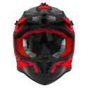 NOX PROMOCJA KASK CROSS / OFFROAD N633 FUSION KOLOR CZARNY MAT/CZERWONY ROZMIAR XXL (ZAPIĘCIE MIKROMETRYCZNE)