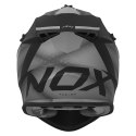 NOX PROMOCJA KASK CROSS / OFFROAD N633 FUSION KOLOR CZARNY MAT/TYTANOWY ROZMIAR XL (ZAPIĘCIE MIKROMETRYCZNE)