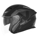 NOX PROMOCJA KASK OTWARTY JET Z BLENDĄ N130 KLINT KOLOR CZARNY/SZARY/TYTANOWY MAT ROZMIAR M