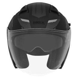 NOX PROMOCJA KASK OTWARTY JET Z BLENDĄ N130 KLINT KOLOR CZARNY/SZARY/TYTANOWY MAT ROZMIAR M