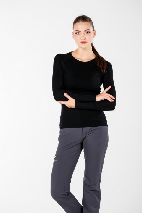WOOLONA ALIZE KOSZULKA TERMOAKTYWNA DAMSKA Z DŁUGIM RĘKAWEM (100% WEŁNY MERINO) KOLOR CZARNY ROZMIAR L WOOLONA ALIZE KOSZULKA TERMOAKTYWNA DAMSKA Z DŁUGIM RĘKAWEM (100% WEŁNY MERINO) KOLOR CZARNY ROZMIAR L