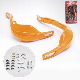 BIKETEC PARTS OSŁONY RĄK (HANDBARY) ALU KOLOR POMARAŃCZOWY (Z MOCOWANIAMI 22MM I 28MM)