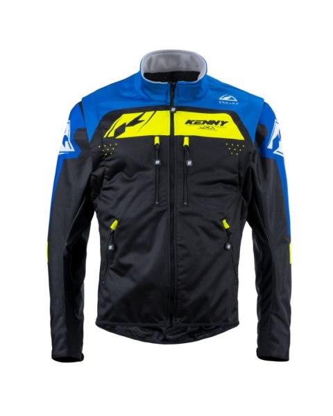 KENNY RACING KURTKA ADVENTURE/ENDURO MODEL SOFTSHELL BLUE KOLOR CZARNY/NIEBIESKI/ŻÓŁTY ROZMIAR XXL KENNY RACING KURTKA ADVENTURE/ENDURO MODEL SOFTSHELL BLUE KOLOR CZARNY/NIEBIESKI/ŻÓŁTY ROZMIAR XXL