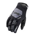 KENNY RACING RĘKAWICE CROSS/ENDURO MODEL SAFETY BLACK KOLOR CZARNY/SZARY ROZMIAR M