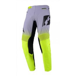KENNY RACING SPODNIE CROSS/ENDURO MODEL PERFORMANCE GRADIENT GREY/NEON YELLOW KOLOR SZARY/ŻÓŁTY FLUO/CZARNY ROZMIAR 34