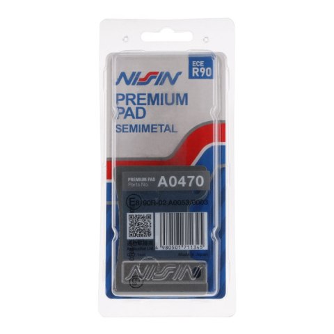 NISSIN 2024/10 KLOCKI HAMULCOWE KH160 PREMIUM SEMI-METALLIC (SPIEK METALICZNY) (ECE R90) (MADE IN JAPAN) (2P-251NS) NISSIN 2024/10 KLOCKI HAMULCOWE KH160 PREMIUM SEMI-METALLIC (SPIEK METALICZNY) (ECE R90) (MADE IN JAPAN) (2P-251NS)
