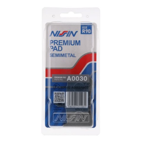 NISSIN 2024/10 KLOCKI HAMULCOWE KH187 PREMIUM SEMI-METALLIC (SPIEK METALICZNY) (ECE R90) (MADE IN JAPAN) (2P-203NS) NISSIN 2024/10 KLOCKI HAMULCOWE KH187 PREMIUM SEMI-METALLIC (SPIEK METALICZNY) (ECE R90) (MADE IN JAPAN) (2P-203NS)