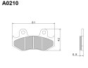 NISSIN 2024/10 KLOCKI HAMULCOWE KH92 / KH323 PREMIUM SEMI-METALLIC (SPIEK METALICZNY) (ECE R90) (MADE IN JAPAN) (2P-223NS)