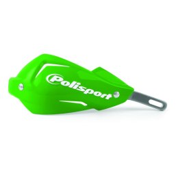 POLISPORT WYPRZEDAŻ OSŁONY RĄK (HANDBARY - ALUMINIOWY RDZEŃ) MODEL TOUQUET Z UNIWERSALNYM ZESTAWEM MONTAŻOWYM 22/28MM KOLOR ZIEL