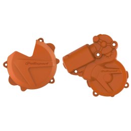 POLISPORT ZESTAW OSŁONA POKRYWY (DEKLA) ALTERNATORA ORAZ OSŁONA POKRYWY SPRZĘGŁA KTM EXC/XCW 250/300 '13-'16; HUSQVARNA TE 250/3