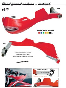 PROGRIP OSŁONY RĄK (HANDBARY) PG5610 MOCOWANE DWUPUNKTOWO (22+28MM) KOLOR ZIELONY (PG5610GN) (5610-103) - PROMOCJA - STD CENA 17