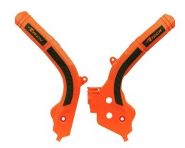 RACETECH (RTECH) OSŁONY RAMY (KOMPLET) BI-MATERIAL SUPER GRIP KTM SX 125/150 '16-18, SX 250 '17-18, EXC/EXCF 250/350/450 '17-19,