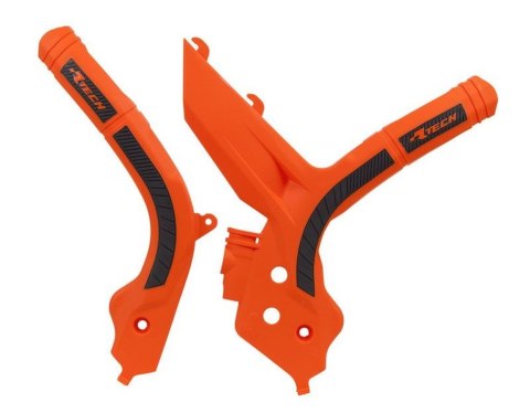 RACETECH (RTECH) OSŁONY RAMY (KOMPLET) BI-MATERIAL SUPER GRIP KTM SX 125/150/250 '19-21, SXF 250/350/450 '19-21, SXF 450 '18-21, RACETECH (RTECH) OSŁONY RAMY (KOMPLET) BI-MATERIAL SUPER GRIP KTM SX 125/150/250 '19-21, SXF 250/350/450 '19-21, SXF 450 '18-21,