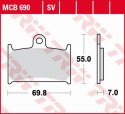 TRW ZF KLOCKI HAMULCOWE KH145 KH236 ORGANIC SUZUKI GSF 1200 96-00, RF 900 94-97 PRZÓD (PROMOCJA)