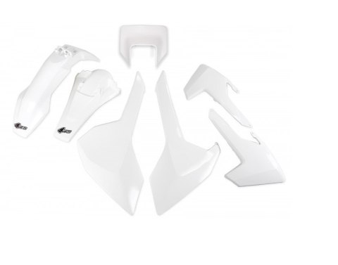UFO KOMPLET PLASTIKÓW HUSQVARNA TX/TE/FE '17-'19 Z OSŁONĄ LAMPY KOLOR OEM (BIAŁY) (HU621E999W) UFO KOMPLET PLASTIKÓW HUSQVARNA TX/TE/FE '17-'19 Z OSŁONĄ LAMPY KOLOR OEM (BIAŁY) (HU621E999W)