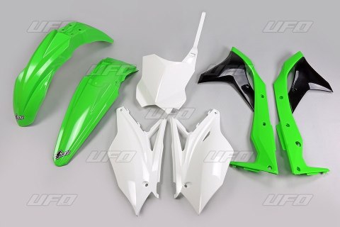 UFO KOMPLET PLASTIKÓW KAWASAKI KXF 250 '17 KOLOR OEM (ZIELONY/BIAŁY/CZARNY) (KA224E999) UFO KOMPLET PLASTIKÓW KAWASAKI KXF 250 '17 KOLOR OEM (ZIELONY/BIAŁY/CZARNY) (KA224E999)