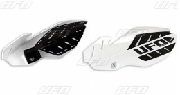 UFO OSŁONY RĄK (HANDBARY) FLAME SUZUKI RMZ 250/450 '12-'17 KOLOR BIAŁY/CZARNY (Z MOCOWANIAMI) - PROMOCJA