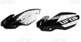 UFO OSŁONY RĄK (HANDBARY) FLAME SUZUKI RMZ 250/450 '12-'17 KOLOR CZARNY/BIAŁY (Z MOCOWANIAMI) - PROMOCJA