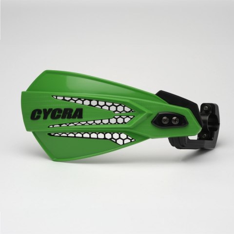 CYCRA PROMOCJA OSŁONY RĄK (LISTKI) Z MOCOWANIEM (22MM/28,6MM) MODEL MX RACE KOLOR ZIELONY