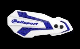POLISPORT OSŁONY RĄK (LISTKI) MODEL MX FLOW Z UNIWERSALNYM ZESTAWEM MONTAŻOWYM YAMAHA YZ/YZF/WR '08-22' KOLOR BIAŁO NIEBIESKI