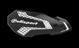 POLISPORT OSŁONY RĄK (LISTKI) MODEL MX FLOW Z UNIWERSALNYM ZESTAWEM MONTAŻOWYM YAMAHA YZ/YZF/WR '08-22' KOLOR CZARNY