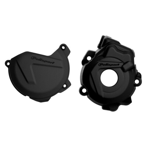 POLISPORT ZESTAW OSŁONA POKRYWY (DEKLA) ALTERNATORA ORAZ OSŁONA POKRYWY SPRZĘGŁA KTM SX-F/XC-F 250/350 '09-'16; HUSQVARNA FC 250