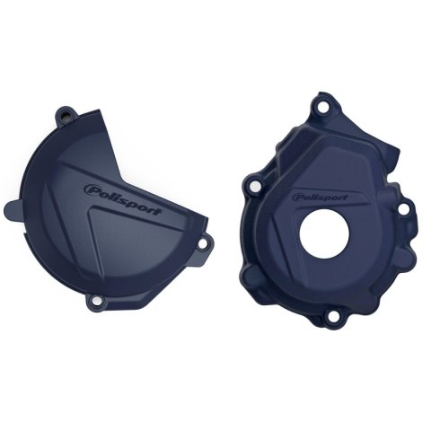 POLISPORT ZESTAW OSŁONA POKRYWY (DEKLA) ALTERNATORA ORAZ OSŁONA POKRYWY SPRZĘGŁA KTM SX-F/XC-F 250/350 '16-'22; HUSQVARNA FC 250