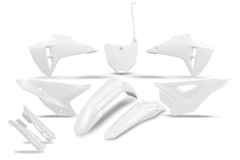 UFO 2024/11 KOMPLET PLASTIKÓW (FULL KIT) Z OSŁONAMI TELESKOPÓW (AMORTYZATORÓW) HONDA CRF 250R / 450R '25 KOLOR BIAŁY UFO 2024/11 KOMPLET PLASTIKÓW (FULL KIT) Z OSŁONAMI TELESKOPÓW (AMORTYZATORÓW) HONDA CRF 250R / 450R '25 KOLOR BIAŁY