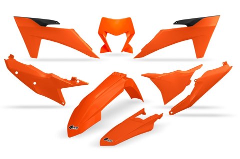 UFO KOMPLET PLASTIKÓW KTM EXC 150 / 250 / 300 TBI '24-'25, EXC-F 250 / 350 / 450 / 500 '24-'25 KOLOR OEM '25 ( POMARAŃCZOWY ) UFO KOMPLET PLASTIKÓW KTM EXC 150 / 250 / 300 TBI '24-'25, EXC-F 250 / 350 / 450 / 500 '24-'25 KOLOR OEM '25 ( POMARAŃCZOWY )