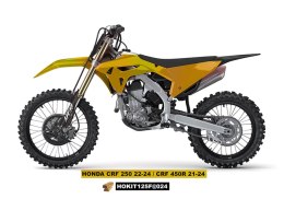 UFO KOMPLET PLASTIKÓW (FULL KIT) Z OSŁONAMI TELESKOPÓW (AMORTYZATORÓW) HONDA CRF 250 R '22-'24, CRF 450 R '21-'24 KOLOR ZŁOTY
