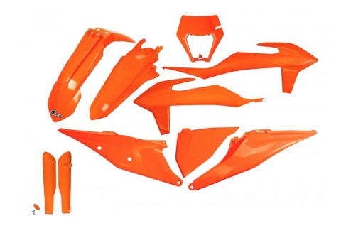 UFO KOMPLET PLASTIKÓW (FULL KIT) Z OSŁONAMI TELESKOPÓW (AMORTYZATORÓW) KTM EXC 125 '20-'21, EXC 250 / 300 TPI '20-'23, EXC-F 250 UFO KOMPLET PLASTIKÓW (FULL KIT) Z OSŁONAMI TELESKOPÓW (AMORTYZATORÓW) KTM EXC 125 '20-'21, EXC 250 / 300 TPI '20-'23, EXC-F 250