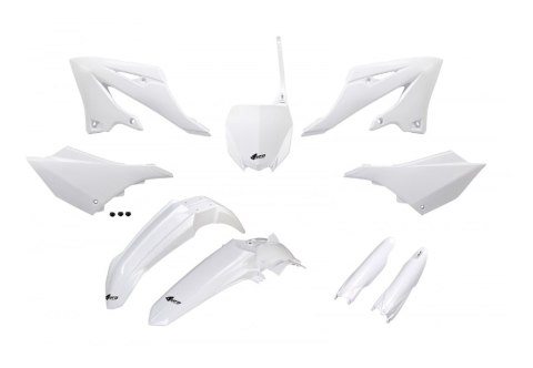 UFO KOMPLET PLASTIKÓW (FULL KIT) Z OSŁONAMI TELESKOPÓW (AMORTYZATORÓW) YAMAHA YZ 125 / 250 '22-'24 KOLOR BIAŁY UFO KOMPLET PLASTIKÓW (FULL KIT) Z OSŁONAMI TELESKOPÓW (AMORTYZATORÓW) YAMAHA YZ 125 / 250 '22-'24 KOLOR BIAŁY