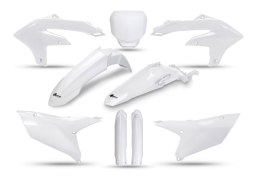 UFO KOMPLET PLASTIKÓW (FULL KIT) Z OSŁONAMI TELESKOPÓW (AMORTYZATORÓW) YAMAHA YZF 250 '24-'25, YZF 450 '23-'25 KOLOR BIAŁY