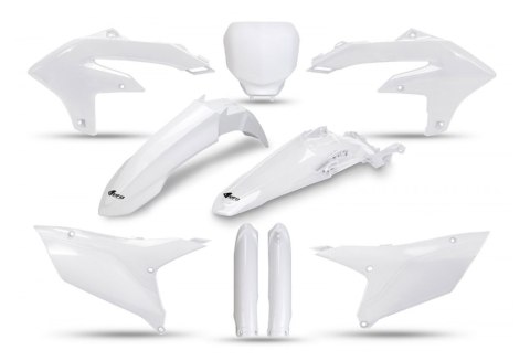 UFO KOMPLET PLASTIKÓW (FULL KIT) Z OSŁONAMI TELESKOPÓW (AMORTYZATORÓW) YAMAHA YZF 250 '24-'25, YZF 450 '23-'25 KOLOR BIAŁY UFO KOMPLET PLASTIKÓW (FULL KIT) Z OSŁONAMI TELESKOPÓW (AMORTYZATORÓW) YAMAHA YZF 250 '24-'25, YZF 450 '23-'25 KOLOR BIAŁY