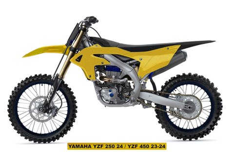 UFO KOMPLET PLASTIKÓW (FULL KIT) Z OSŁONAMI TELESKOPÓW (AMORTYZATORÓW) YAMAHA YZF 250 '24-'25, YZF 450 '23-'25 KOLOR ZŁOTY UFO KOMPLET PLASTIKÓW (FULL KIT) Z OSŁONAMI TELESKOPÓW (AMORTYZATORÓW) YAMAHA YZF 250 '24-'25, YZF 450 '23-'25 KOLOR ZŁOTY