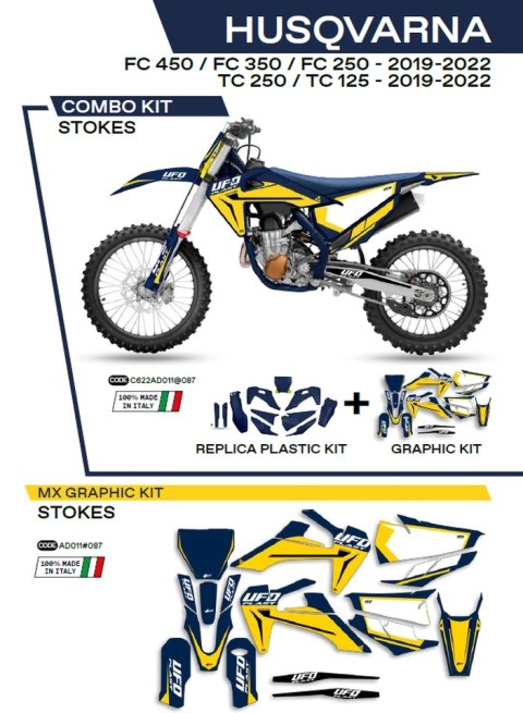 UFO KOMPLET PLASTIKÓW HUKIT622087 PLUS KOMPLET NAKLEJEK (OKLEIN) HUSQVARNA TC 125/250 '19-'22; FC 250/350/450 '19-'22 W ZESTAWIE UFO KOMPLET PLASTIKÓW HUKIT622087 PLUS KOMPLET NAKLEJEK (OKLEIN) HUSQVARNA TC 125/250 '19-'22; FC 250/350/450 '19-'22 W ZESTAWIE