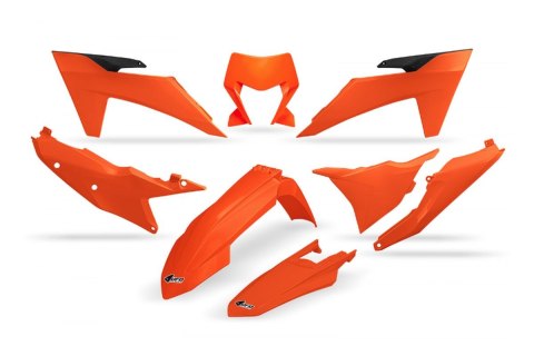 UFO KOMPLET PLASTIKÓW KTM EXC 150 / 250 / 300 TBI '24-'25, EXC-F 250 / 350 / 450 / 500 '24-'25 KOLOR POMARAŃCZOWY UFO KOMPLET PLASTIKÓW KTM EXC 150 / 250 / 300 TBI '24-'25, EXC-F 250 / 350 / 450 / 500 '24-'25 KOLOR POMARAŃCZOWY