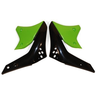UFO OSŁONY CHŁODNICY KAWASAKI KXF 250 '06 KOLOR CZARNY/ZIELONY UFO OSŁONY CHŁODNICY KAWASAKI KXF 250 '06 KOLOR CZARNY/ZIELONY