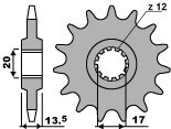 PBR ZĘBATKA PRZEDNIA 154 13 18NC (ŁAŃC. 428)