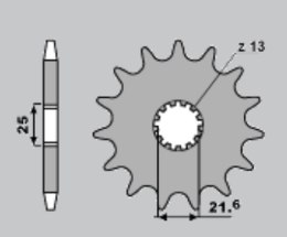 PBR ZĘBATKA PRZEDNIA 566 16 18NC (JTF513.16) (JTF566.16) (ŁAŃC. 530)