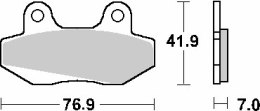 SBS PROMOCJA KLOCKI HAMULCOWE KH86 STREET STANDART CERAMIC MITO 50 '99-'06, STELLA 125 '97-'08, HONDA NS-1 50 '91-'94, MBX 50 '8