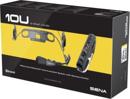SENA INTERKOM MOTOCYKLOWY 10U BLUETOOTH 4.1 DO 1600M Z RADIEM FM I PILOTEM SC-4B-01 DO KASKU SHOEI J-CRUISE ( 1 ZESTAW ) - WYCOF