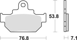 TRW ZF KLOCKI HAMULCOWE KH106 ORGANIC SUZUKI GZ 125 98-04, VL 125 00-08, LS SAVAGE 650 86-01, PRZÓD